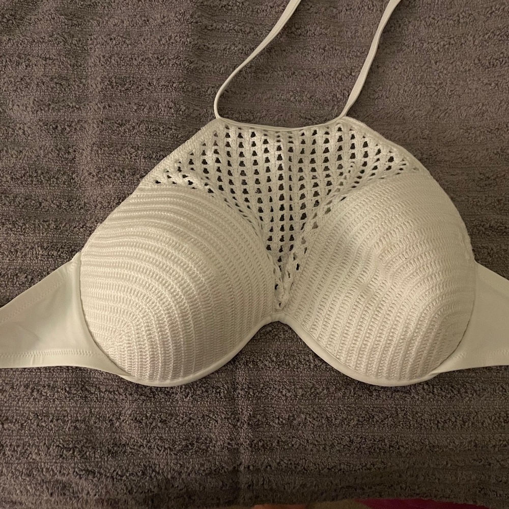 White bikini top